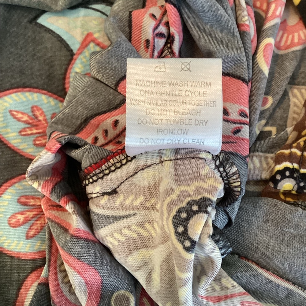 R&B Collection: Gray Multi Pattern Long Sleeve Dr… - image 7